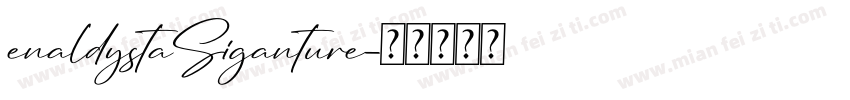 enaldystaSiganture字体转换