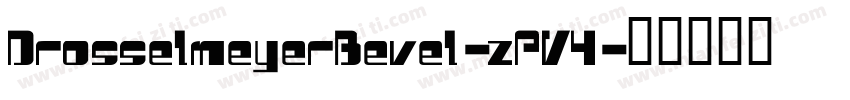 DrosselmeyerBevel-zPV4字体转换