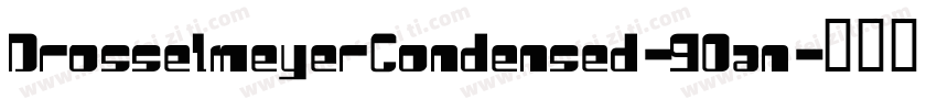 DrosselmeyerCondensed-9Oan字体转换
