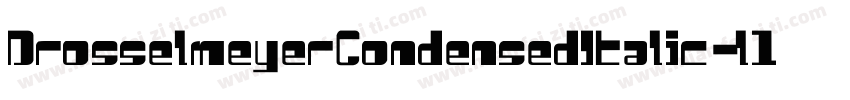 DrosselmeyerCondensedItalic-l1W0字体转换
