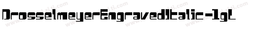 DrosselmeyerEngravedItalic-1gLB字体转换
