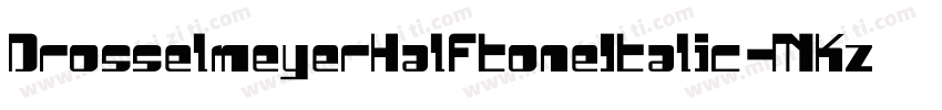 DrosselmeyerHalftoneItalic-MKzn字体转换