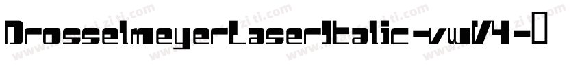 DrosselmeyerLaserItalic-vwV4字体转换