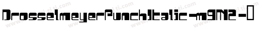 DrosselmeyerPunchItalic-m9M2字体转换