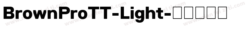 BrownProTT-Light字体转换