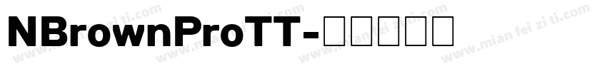 NBrownProTT字体转换