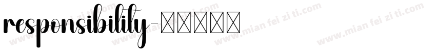 responsibility字体转换