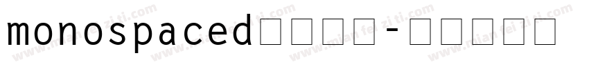 monospaced字体下载字体转换