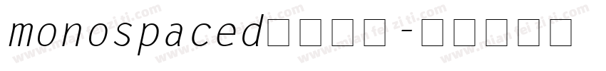 monospaced字体下载字体转换