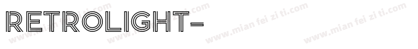 retrolight字体转换