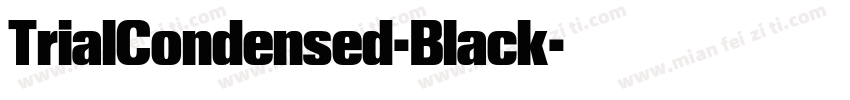 TrialCondensed-Black字体转换