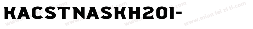 KacstNaskh201字体转换