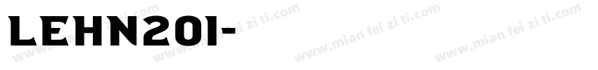 LEHN201字体转换
