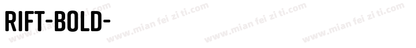 Rift-Bold字体转换