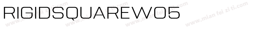 RigidSquareW05字体转换