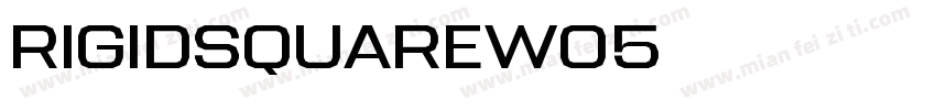 RigidSquareW05字体转换