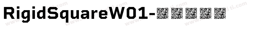 RigidSquareW01字体转换