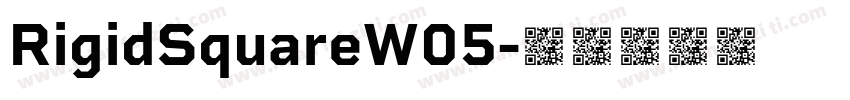 RigidSquareW05字体转换
