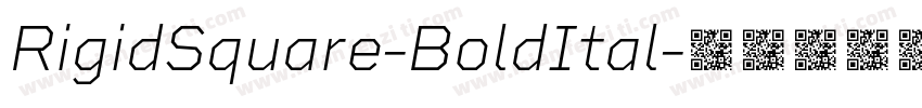 RigidSquare-BoldItal字体转换