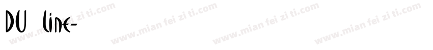 DU币line字体转换
