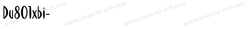 Du801xbi字体转换
