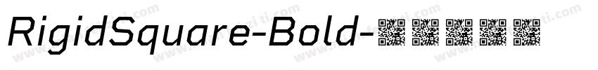RigidSquare-Bold字体转换