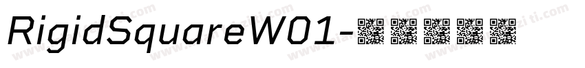 RigidSquareW01字体转换