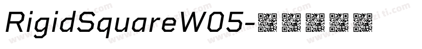 RigidSquareW05字体转换
