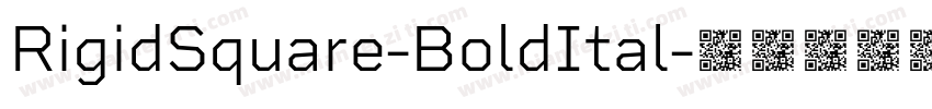 RigidSquare-BoldItal字体转换
