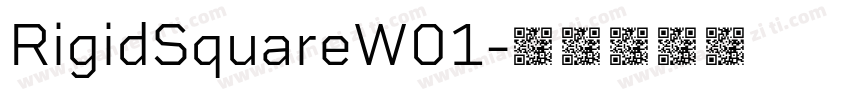 RigidSquareW01字体转换