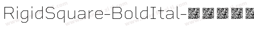 RigidSquare-BoldItal字体转换