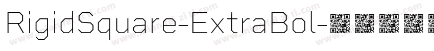RigidSquare-ExtraBol字体转换