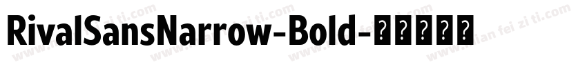 RivalSansNarrow-Bold字体转换
