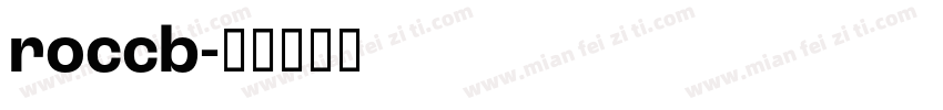 roccb字体转换