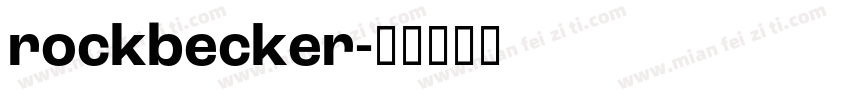 rockbecker字体转换