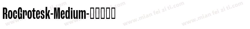RocGrotesk-Medium字体转换