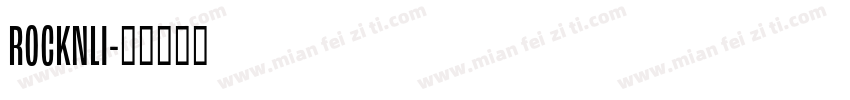 ROCKNLI字体转换