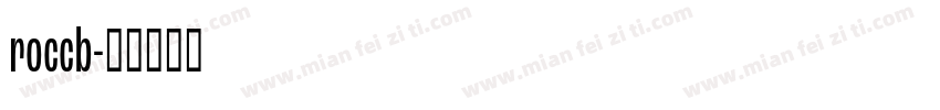 roccb字体转换