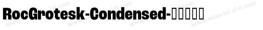 RocGrotesk-Condensed字体转换