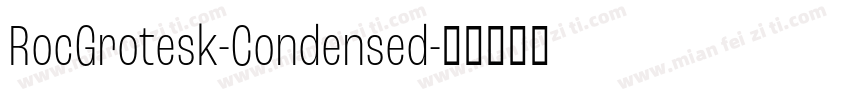 RocGrotesk-Condensed字体转换