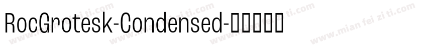 RocGrotesk-Condensed字体转换