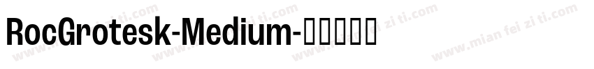 RocGrotesk-Medium字体转换