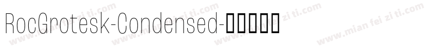 RocGrotesk-Condensed字体转换