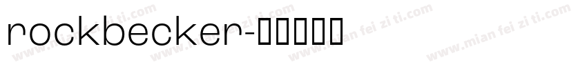 rockbecker字体转换
