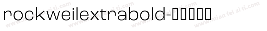 rockweilextrabold字体转换