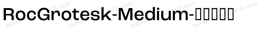 RocGrotesk-Medium字体转换