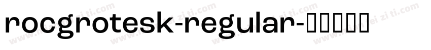 rocgrotesk-regular字体转换