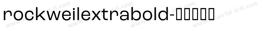 rockweilextrabold字体转换