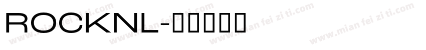 ROCKNL字体转换