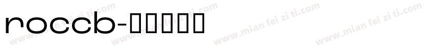 roccb字体转换
